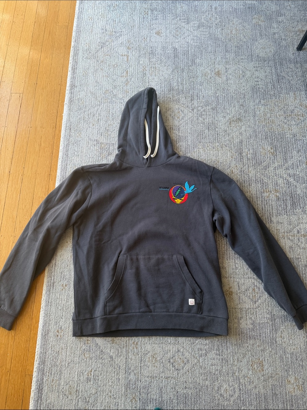 Dark Gray Hoodie with Grateful Dead Patch